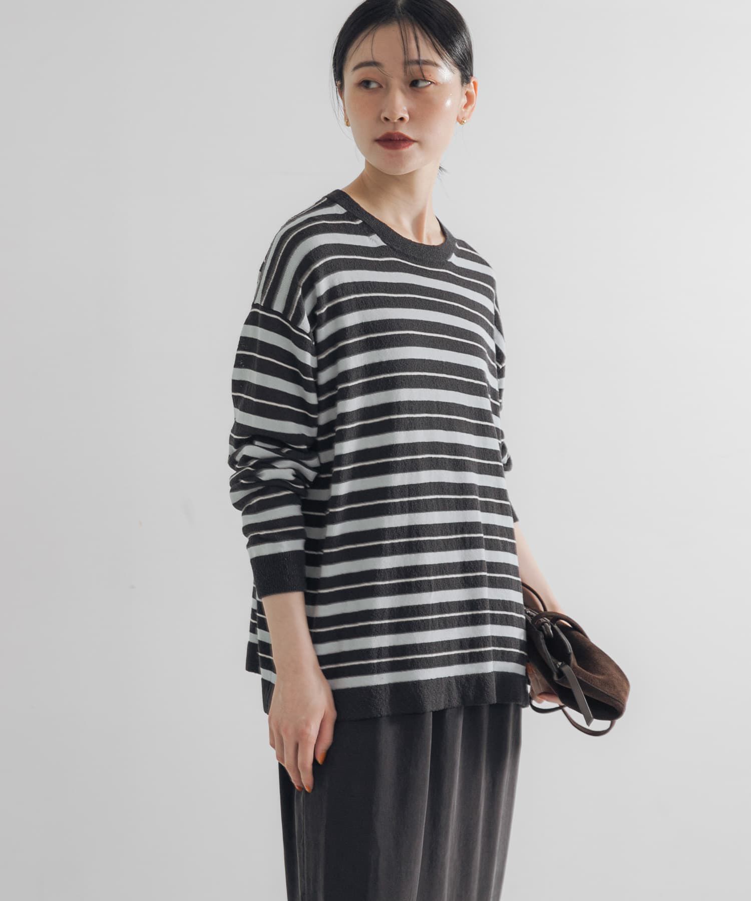 URBAN RESEARCH「マルチボーダークルーネックニット」|ニット・セーター|