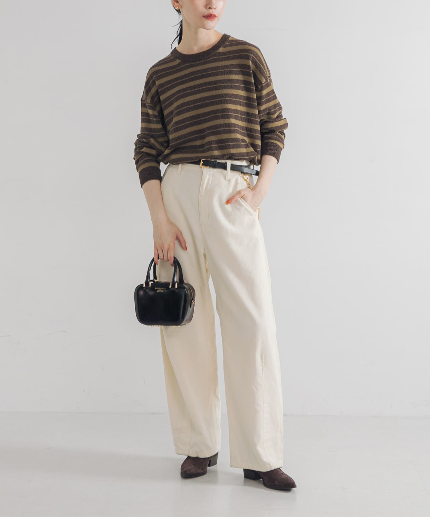 URBAN RESEARCH「マルチボーダークルーネックニット」|ニット・セーター|