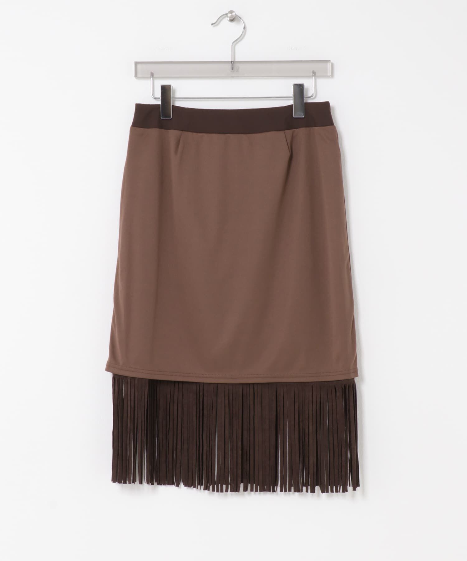 URBAN RESEARCH「スエードライクフリンジスカート」|スカート|