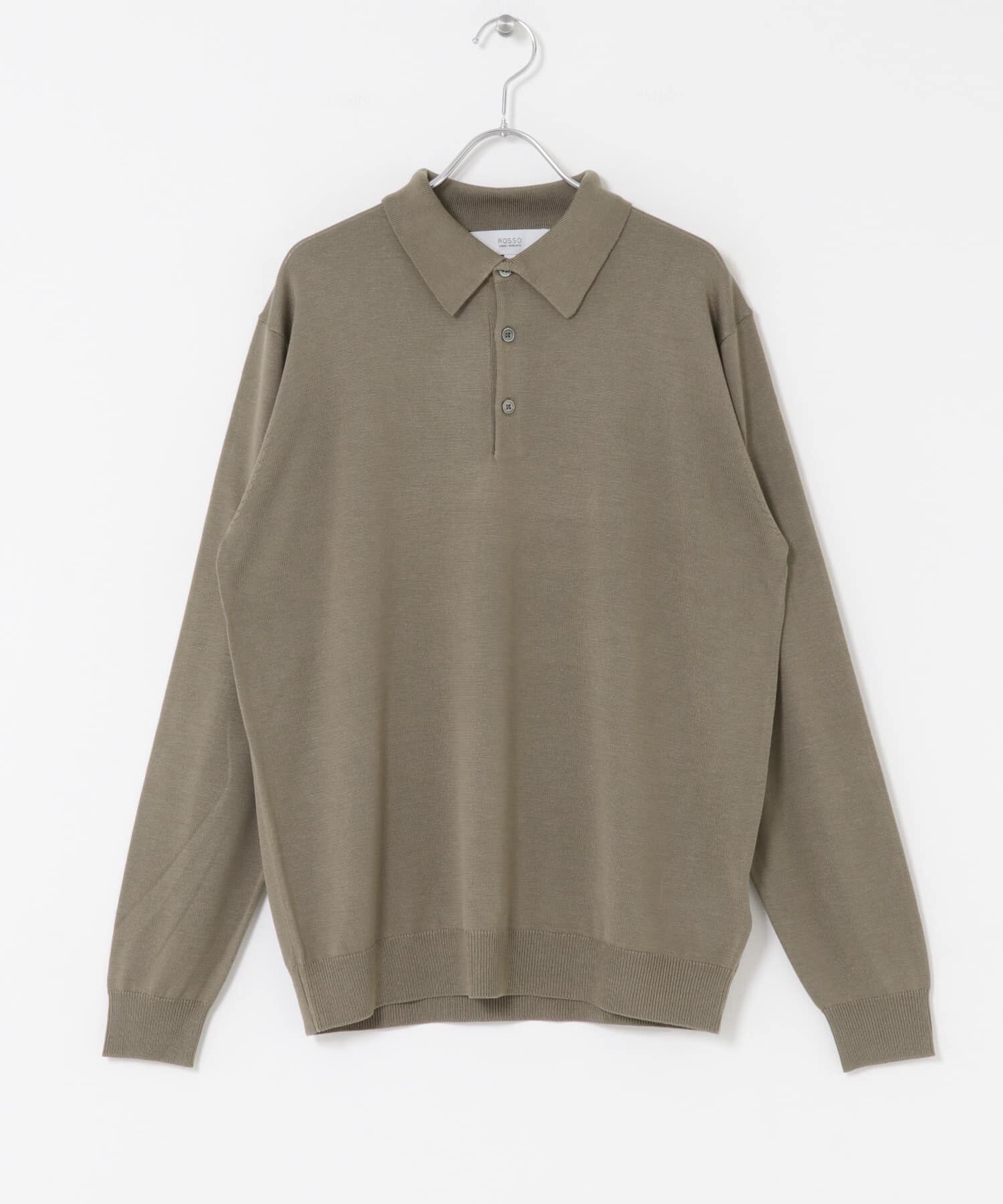 URBAN RESEARCH ROSSO「『XLサイズあり』『UR TECH』ハイゲージニットポロシャツ」|ニット・セーター|