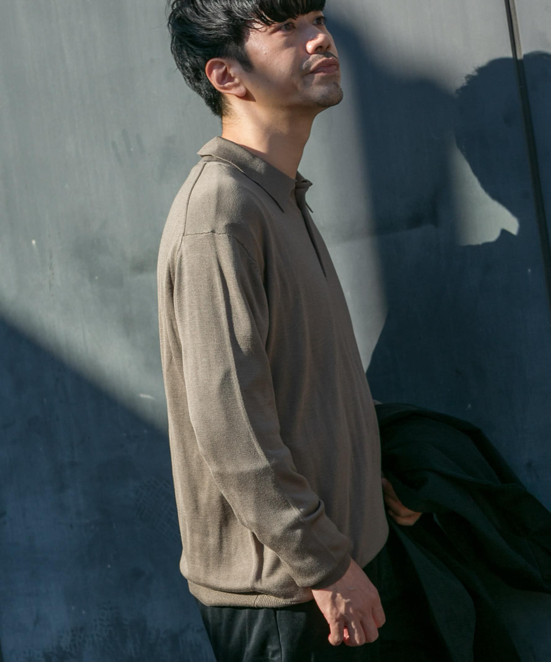 URBAN RESEARCH ROSSO「『XLサイズあり』『UR TECH』ハイゲージニットポロシャツ」|ニット・セーター|