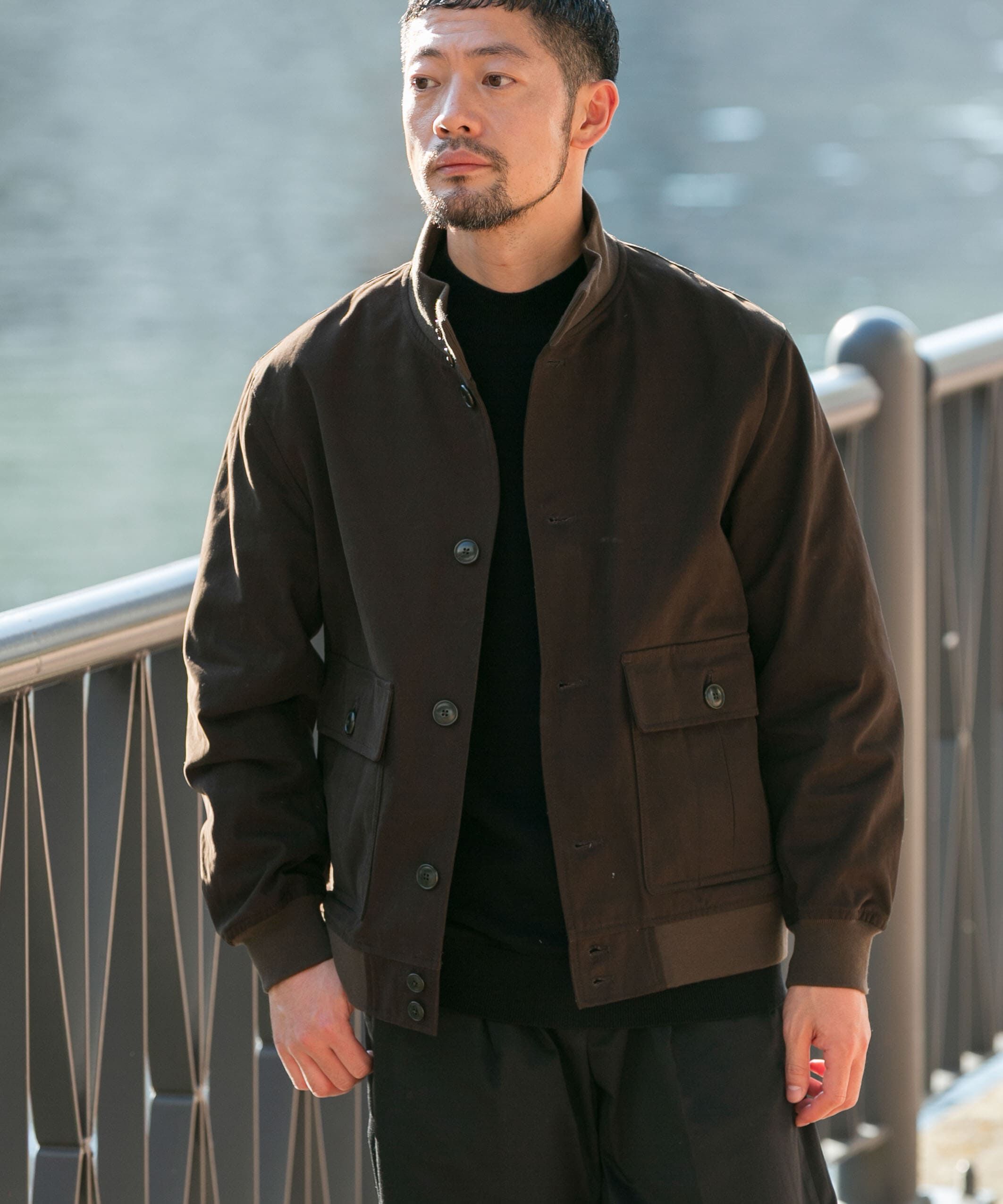 URBAN RESEARCH ROSSO「『XLサイズあり』バルスターモールスキンブルゾン」|ブルゾン・スタジャン|