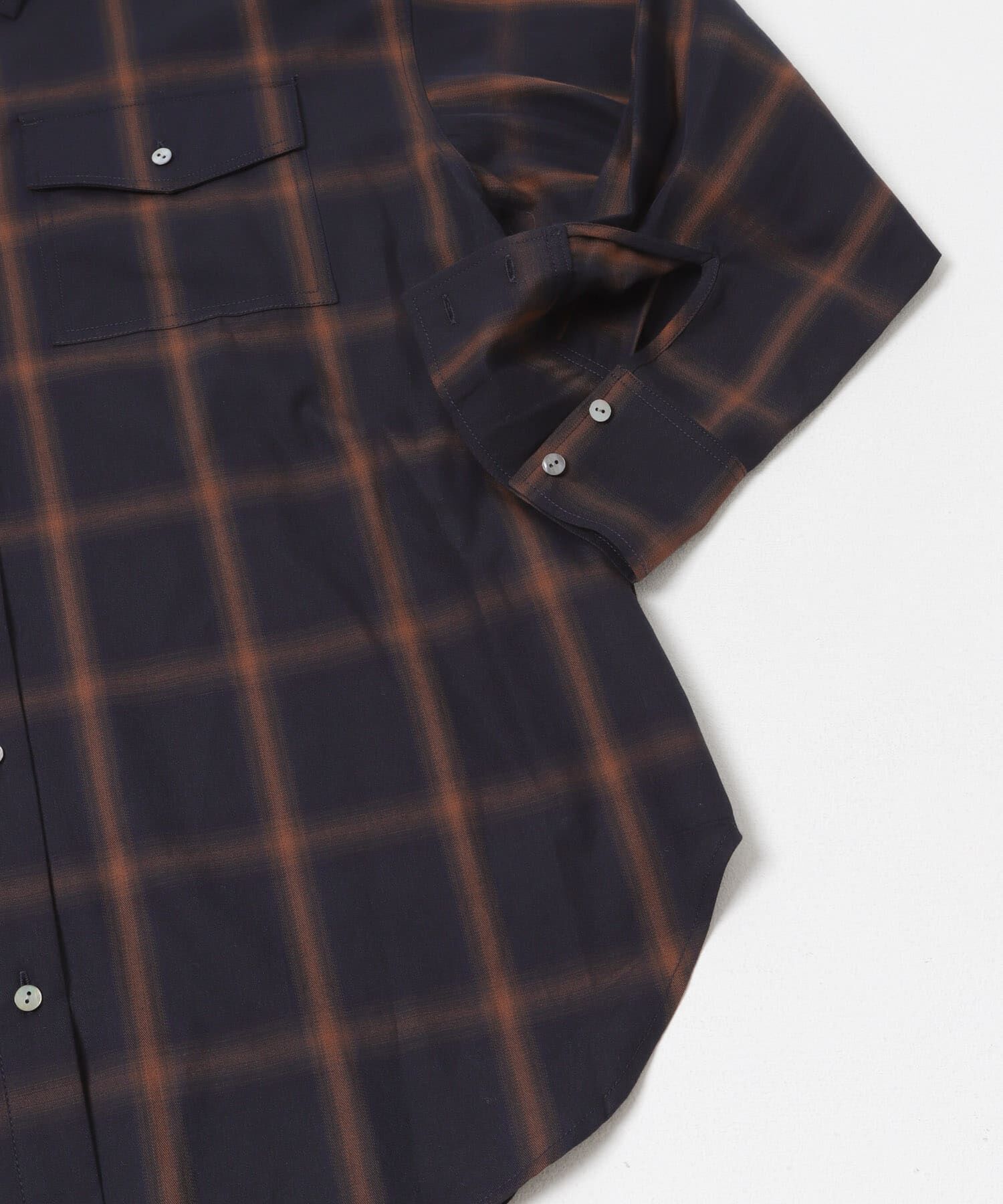 URBAN RESEARCH「オンブレーチェックオーバーシャツ」|シャツ・ブラウス|