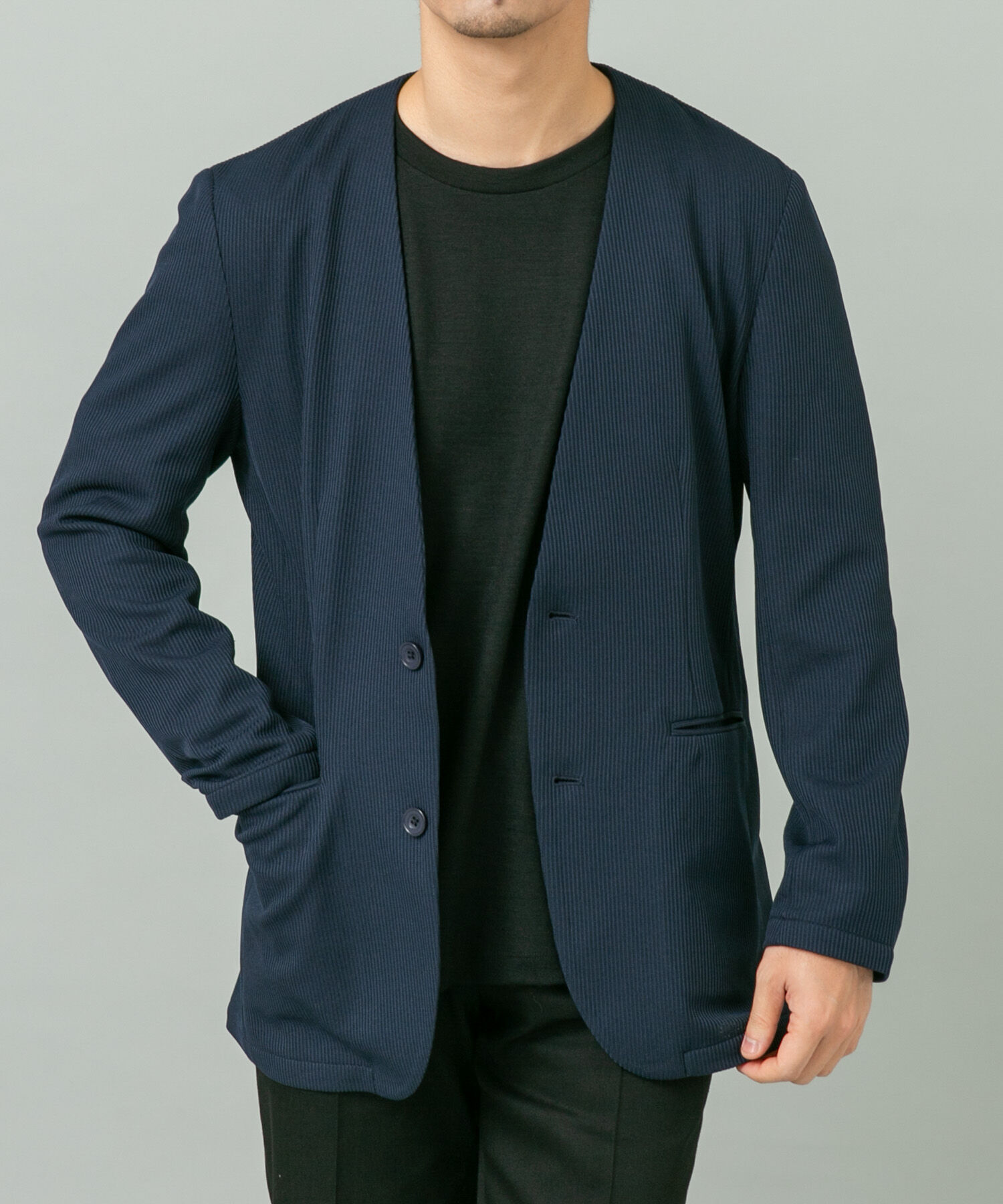 URBAN RESEARCH ROSSO「『セットアップ対応』『速乾』シリウスノーカラージャケット」|ノーカラージャケット|