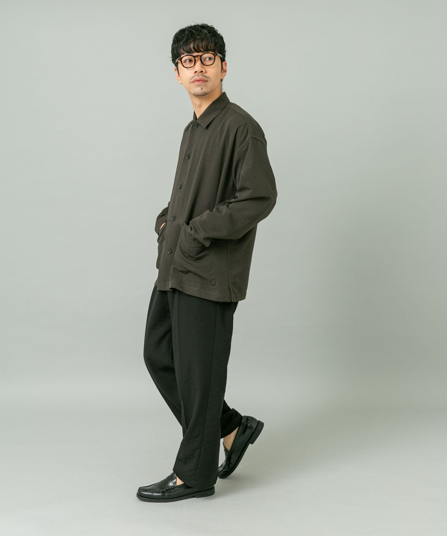 URBAN RESEARCH ROSSO「『セットアップ対応』ドライイージーシャツジャケット」|ノーカラーコート|