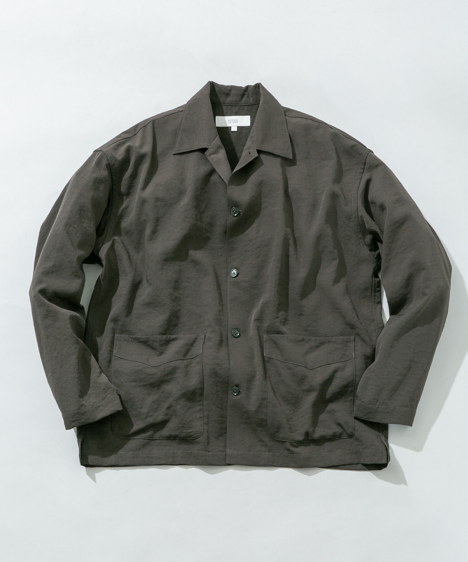 URBAN RESEARCH ROSSO「『セットアップ対応』ドライイージーシャツジャケット」|ノーカラーコート|