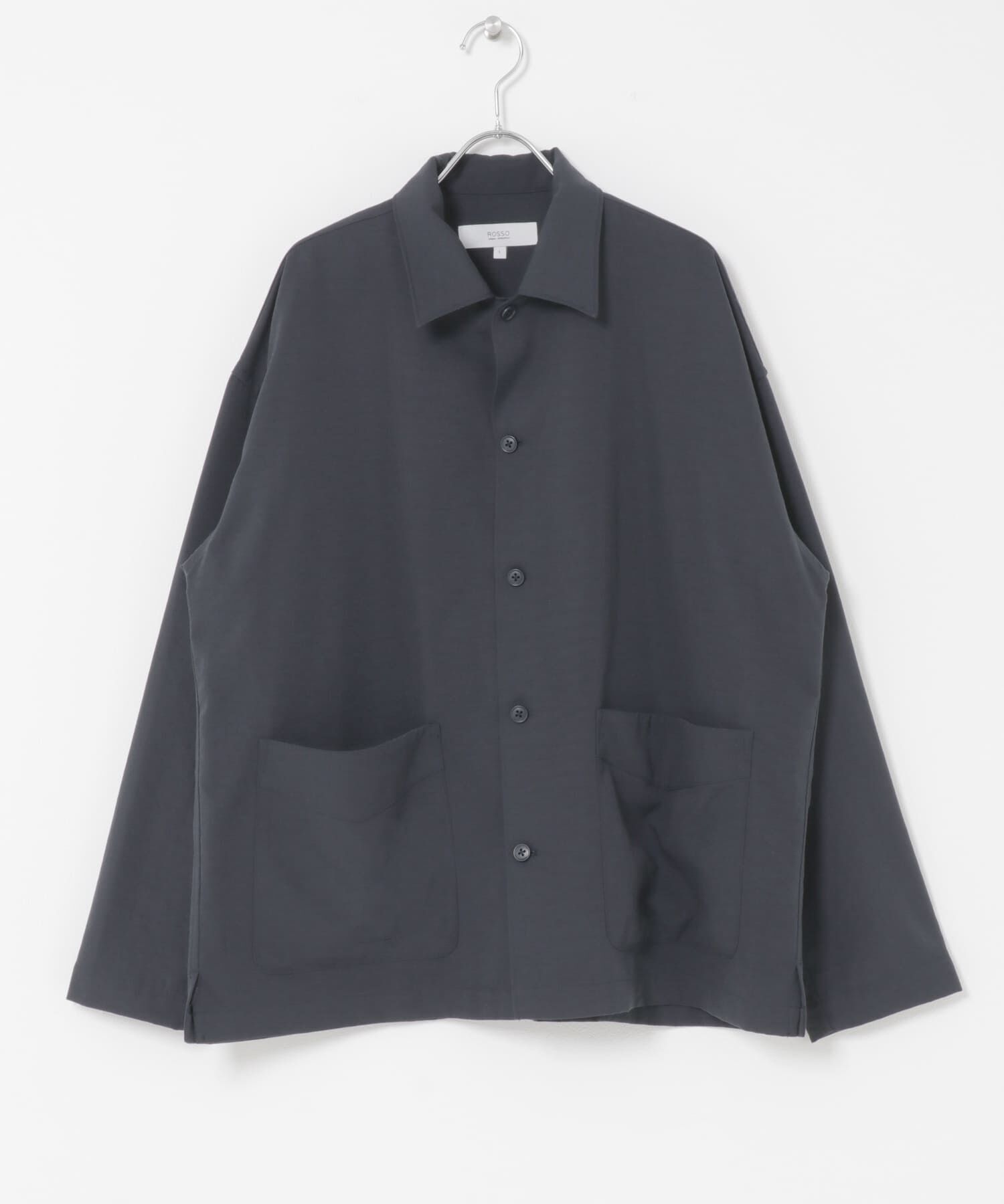 URBAN RESEARCH ROSSO「『セットアップ対応』ドライイージーシャツジャケット」|ノーカラーコート|