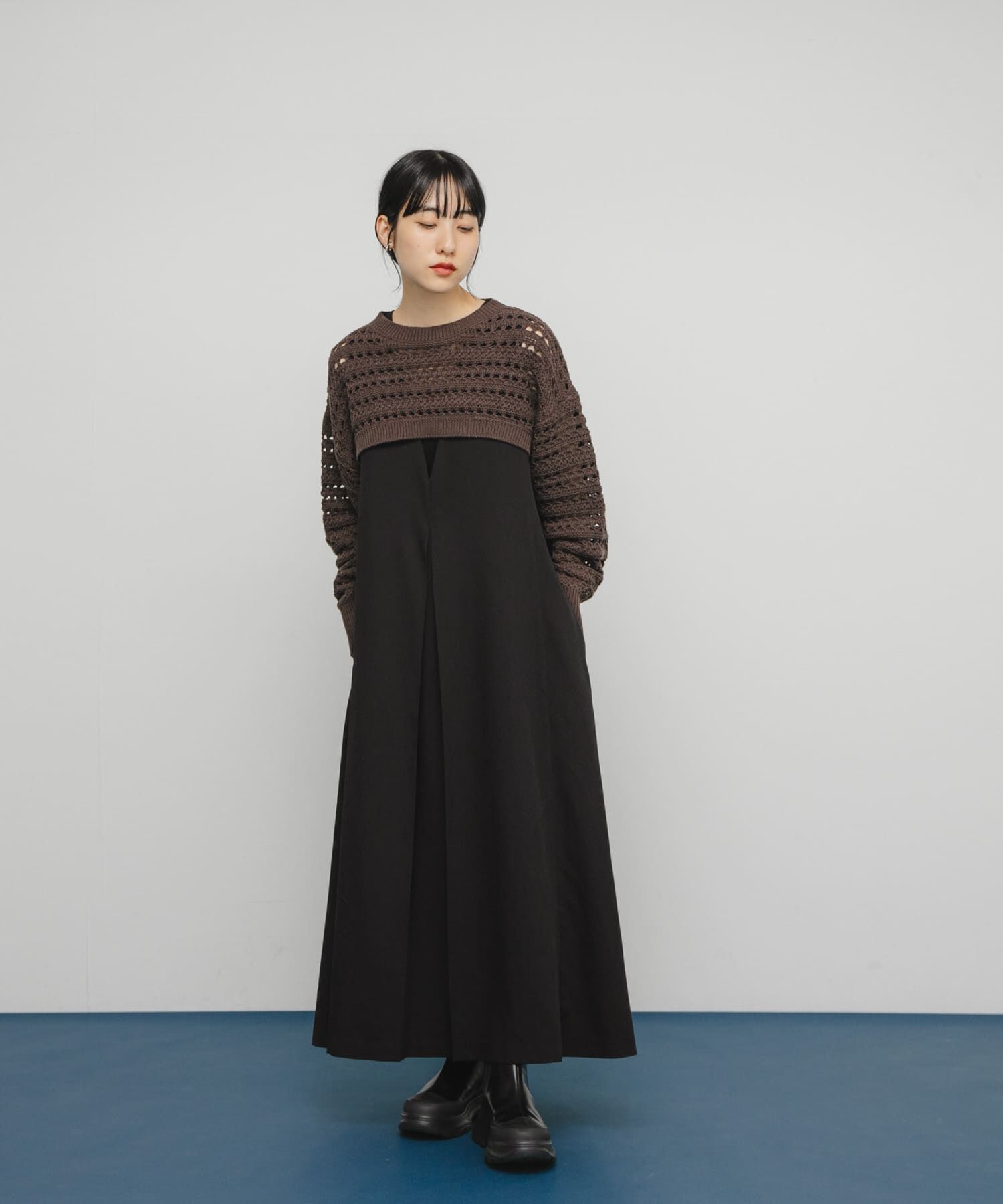  「透かし編みニットボレロ」|ニット・セーター|