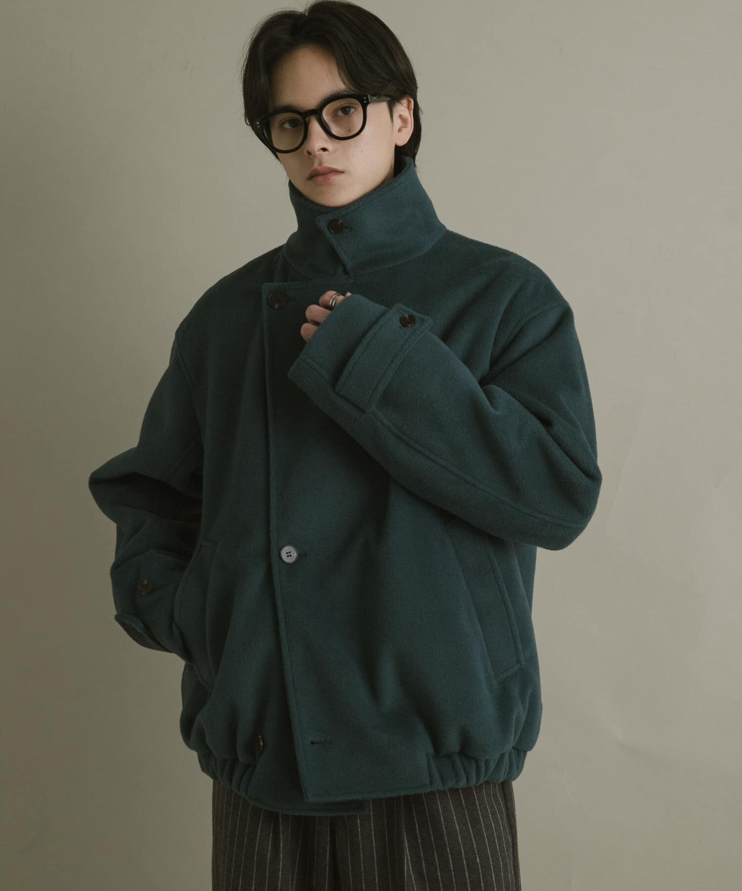 SENSE OF PLACE by URBAN RESEARCH「シャギーダブルスタンドブルゾン」|ブルゾン・スタジャン|