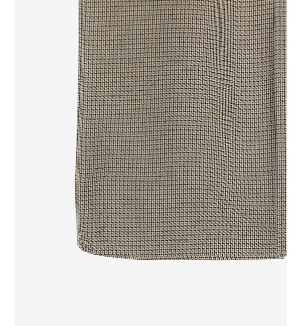 le.coeur blanc「《手洗い可能》裏起毛チェックストレートスカート」|スカート|