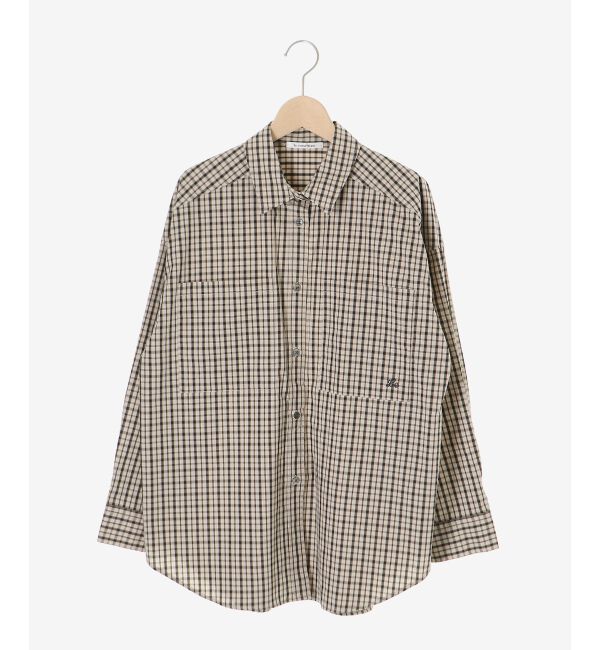  「エンブロイダリー2WAYチェックシャツ」|シャツ・ブラウス|