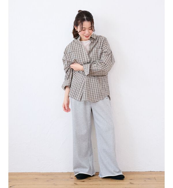  「エンブロイダリー2WAYチェックシャツ」|シャツ・ブラウス|