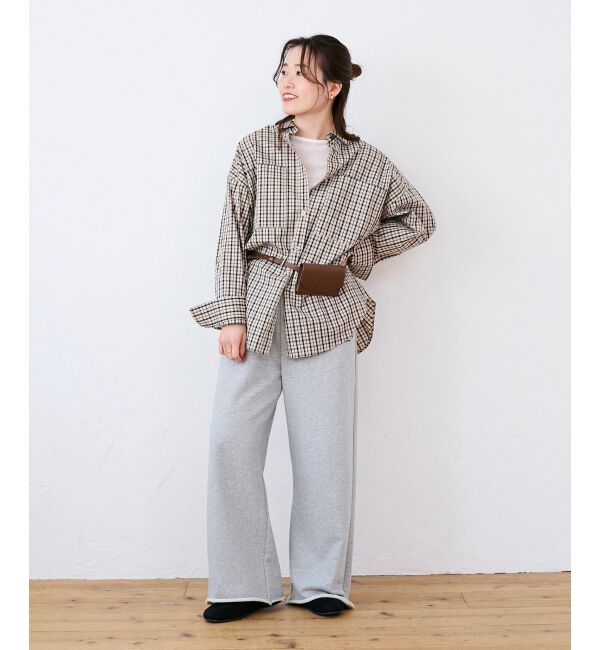  「エンブロイダリー2WAYチェックシャツ」|シャツ・ブラウス|