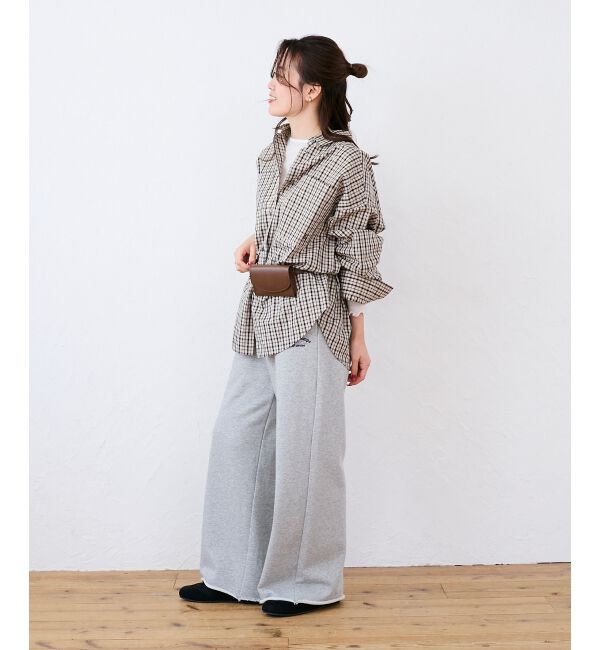  「エンブロイダリー2WAYチェックシャツ」|シャツ・ブラウス|