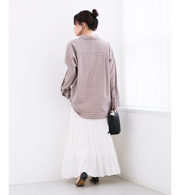  「エンブロイダリー2WAYチェックシャツ」|シャツ・ブラウス|