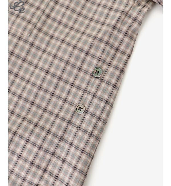  「エンブロイダリー2WAYチェックシャツ」|シャツ・ブラウス|