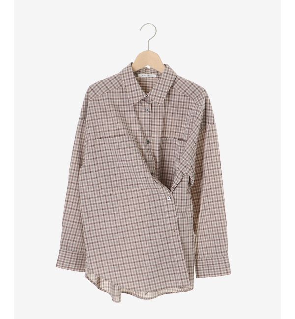  「エンブロイダリー2WAYチェックシャツ」|シャツ・ブラウス|