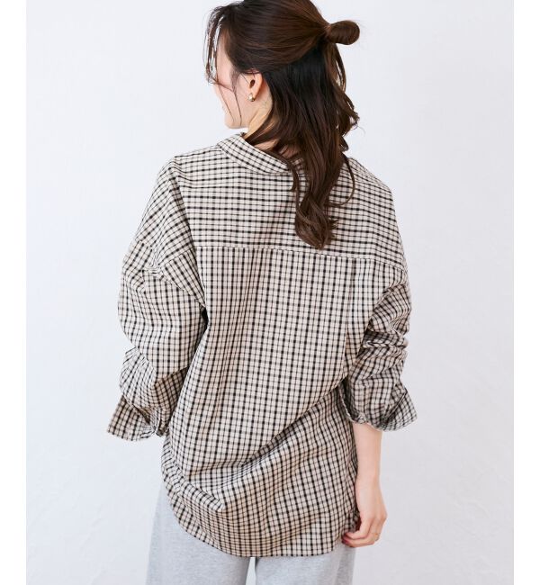  「エンブロイダリー2WAYチェックシャツ」|シャツ・ブラウス|