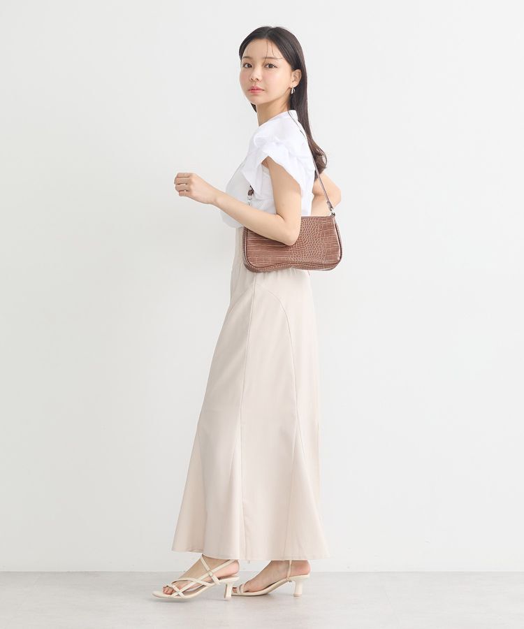 earth music&ecology「ミニチェックバルーンスリーブブラウス」|シャツ・ブラウス|