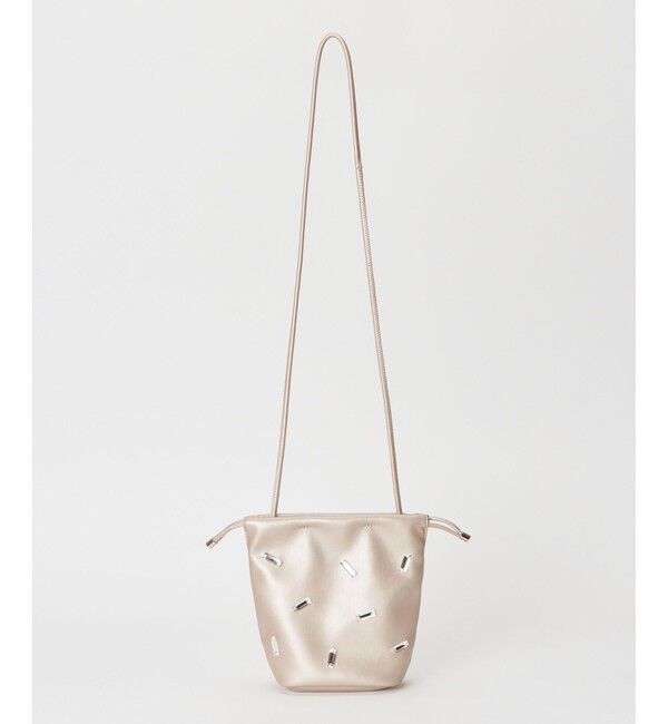 allureville「フェイクレザービジューポシェット ショルダーバッグ」|ショルダー・メッセンジャー|