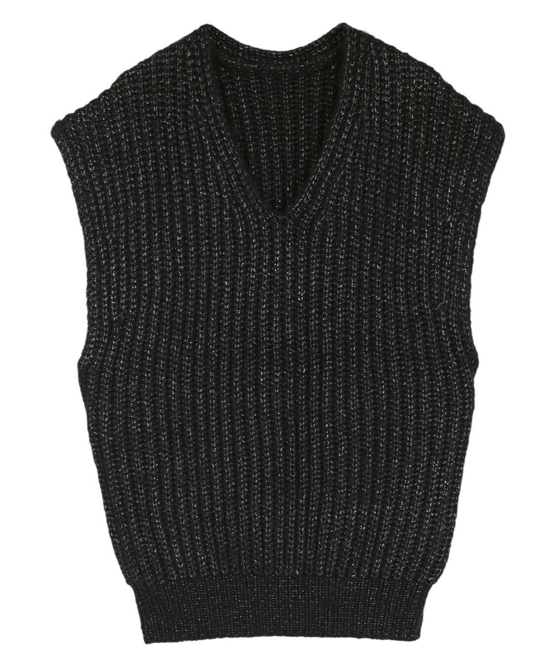 ur's「ラメVネックニットベスト」|ニット・セーター|
