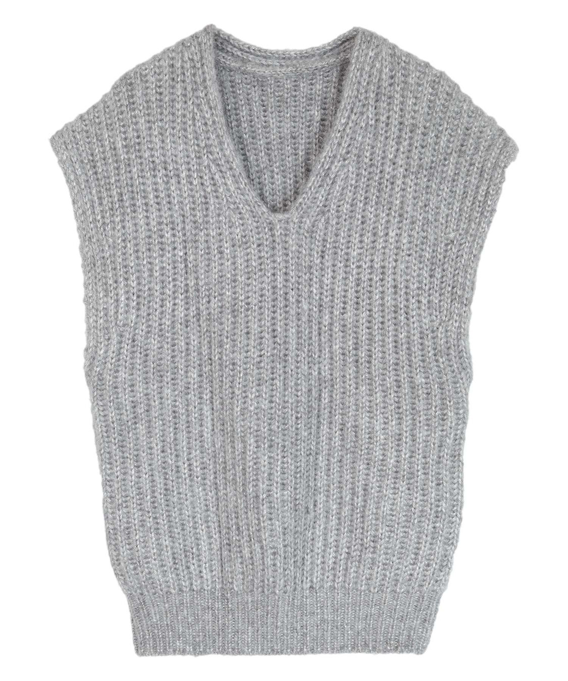 ur's「ラメVネックニットベスト」|ニット・セーター|