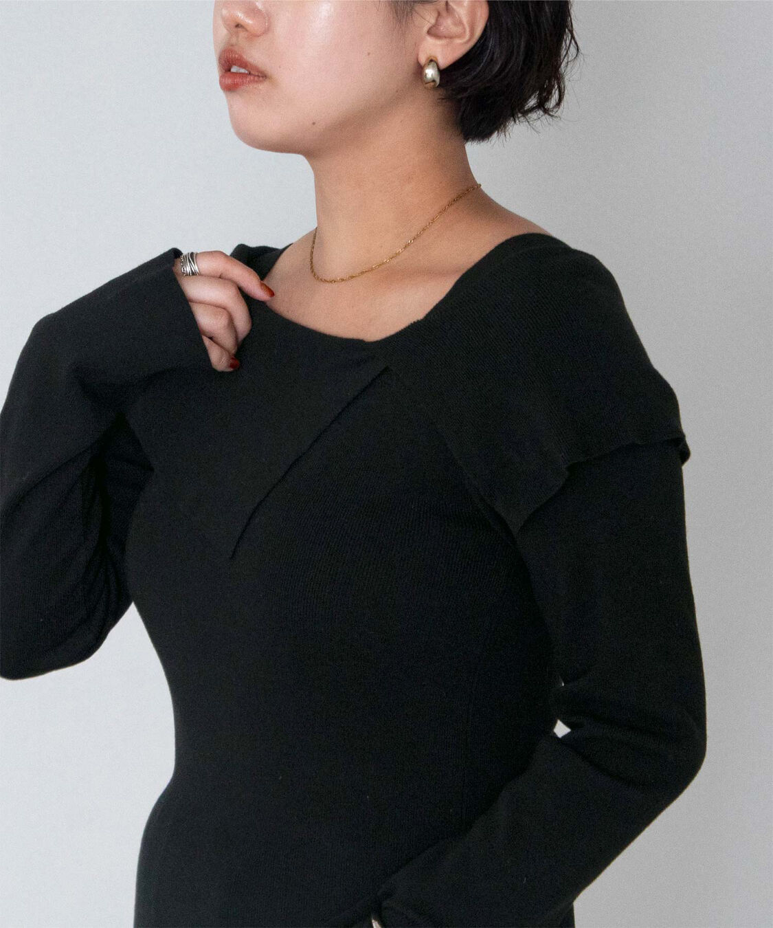 ur's「ケープデザインニット」|ニット・セーター|