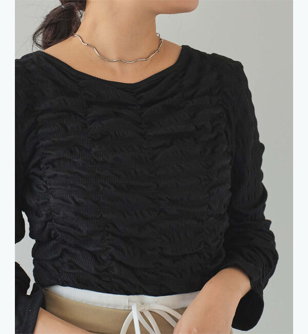 titivate「ロングスリーブシャーリングトップス」|Tシャツ・カットソー|