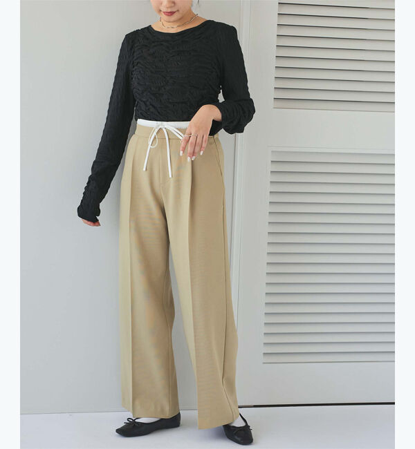 titivate「ロングスリーブシャーリングトップス」|Tシャツ・カットソー|