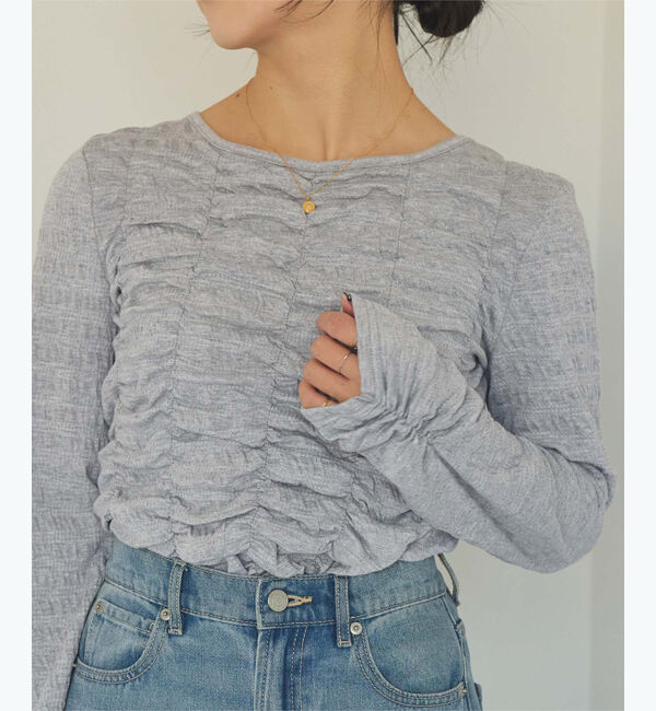 titivate「ロングスリーブシャーリングトップス」|Tシャツ・カットソー|