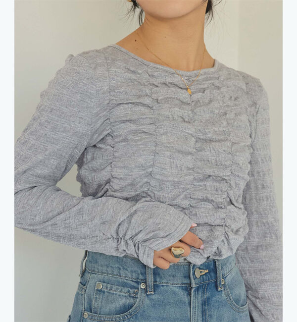 titivate「ロングスリーブシャーリングトップス」|Tシャツ・カットソー|