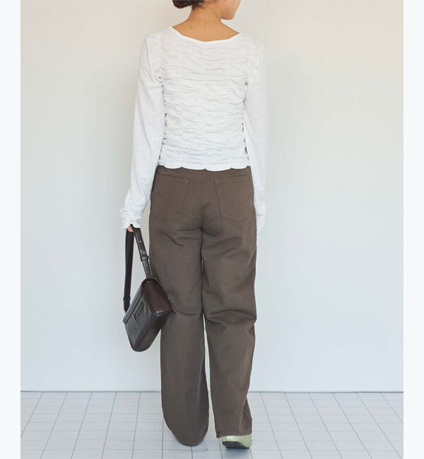 titivate「ロングスリーブシャーリングトップス」|Tシャツ・カットソー|