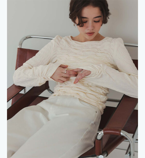 titivate「ロングスリーブシャーリングトップス」|Tシャツ・カットソー|