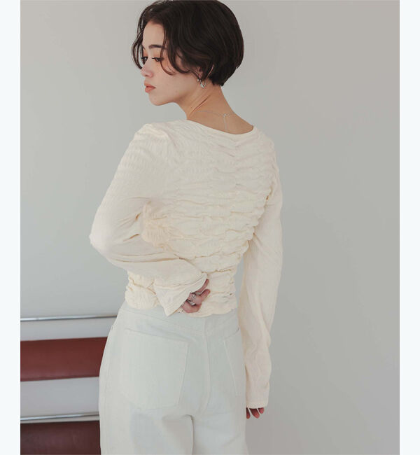 titivate「ロングスリーブシャーリングトップス」|Tシャツ・カットソー|