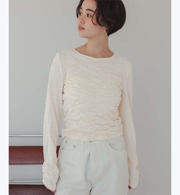 titivate「ロングスリーブシャーリングトップス」|Tシャツ・カットソー|