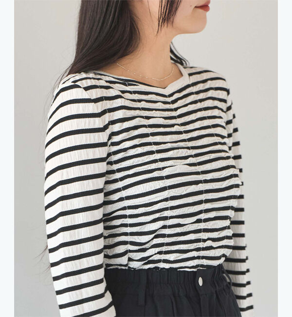 titivate「ロングスリーブシャーリングトップス」|Tシャツ・カットソー|