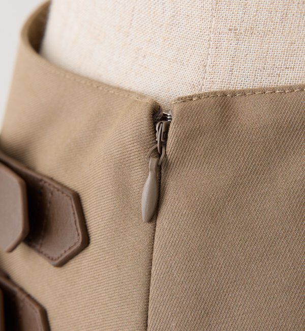  「サイドベルトプリーツスカート」|スカート|