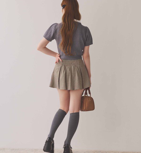  「サイドベルトプリーツスカート」|スカート|
