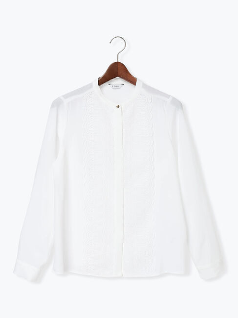 Te chichi「フロントレースブラウス」|シャツ・ブラウス|オフホワイト