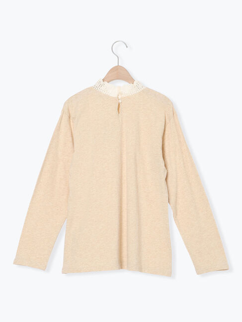 Samansa Mos2「【保温加工】衿レーススタンドネックインナー」|Tシャツ・カットソー|