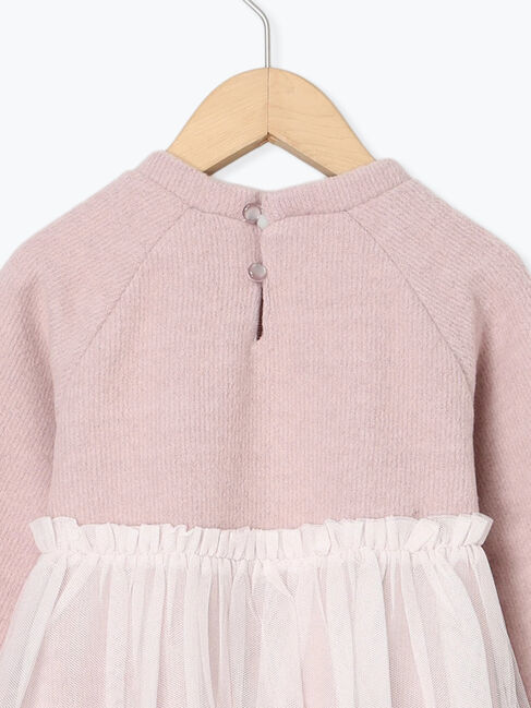 Samansa Mos2 Lagom「チュールドッキングニットソーワンピース」|ワンピース|