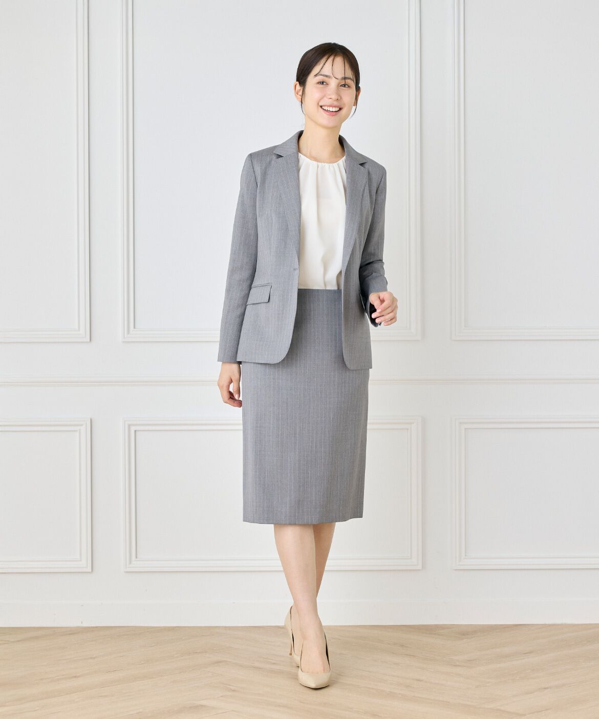 INED「タックギャザーブラウス　」|シャツ・ブラウス|