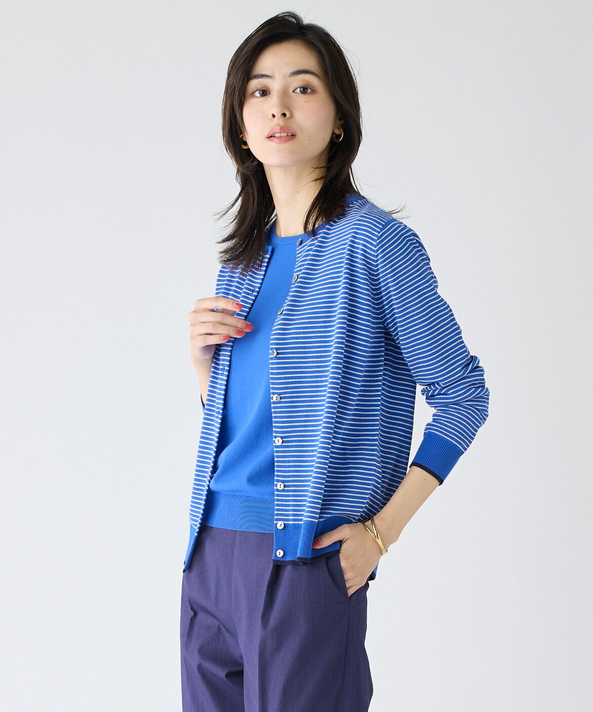 DAY by DAY it&rsquo;s international「カラーニットアンサンブル《SMART ICE》」|カーディガン|ブルー1