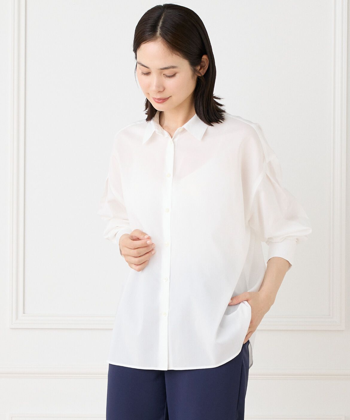 DAY by DAY it&rsquo;s international「オーバーサイズシャツ」|シャツ・ブラウス|オフホワイト1