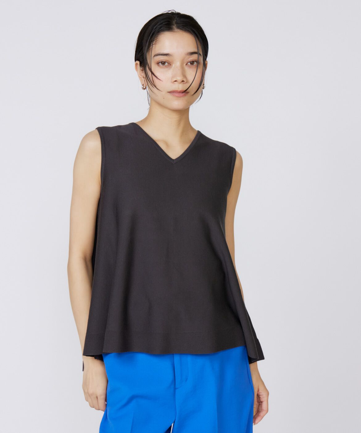 INED「《大きいサイズ》Aラインニットプルオーバー」|ニット・セーター|