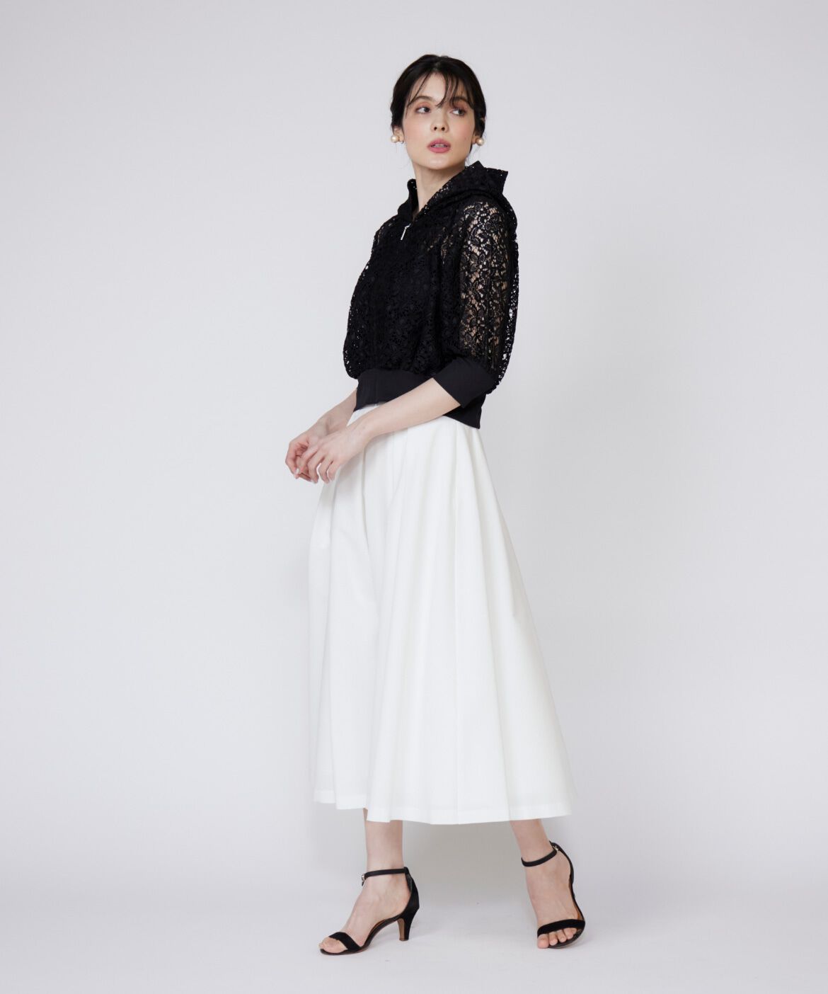 Maglie le cassetto「《大きいサイズ》レースパーカー」|パーカー|