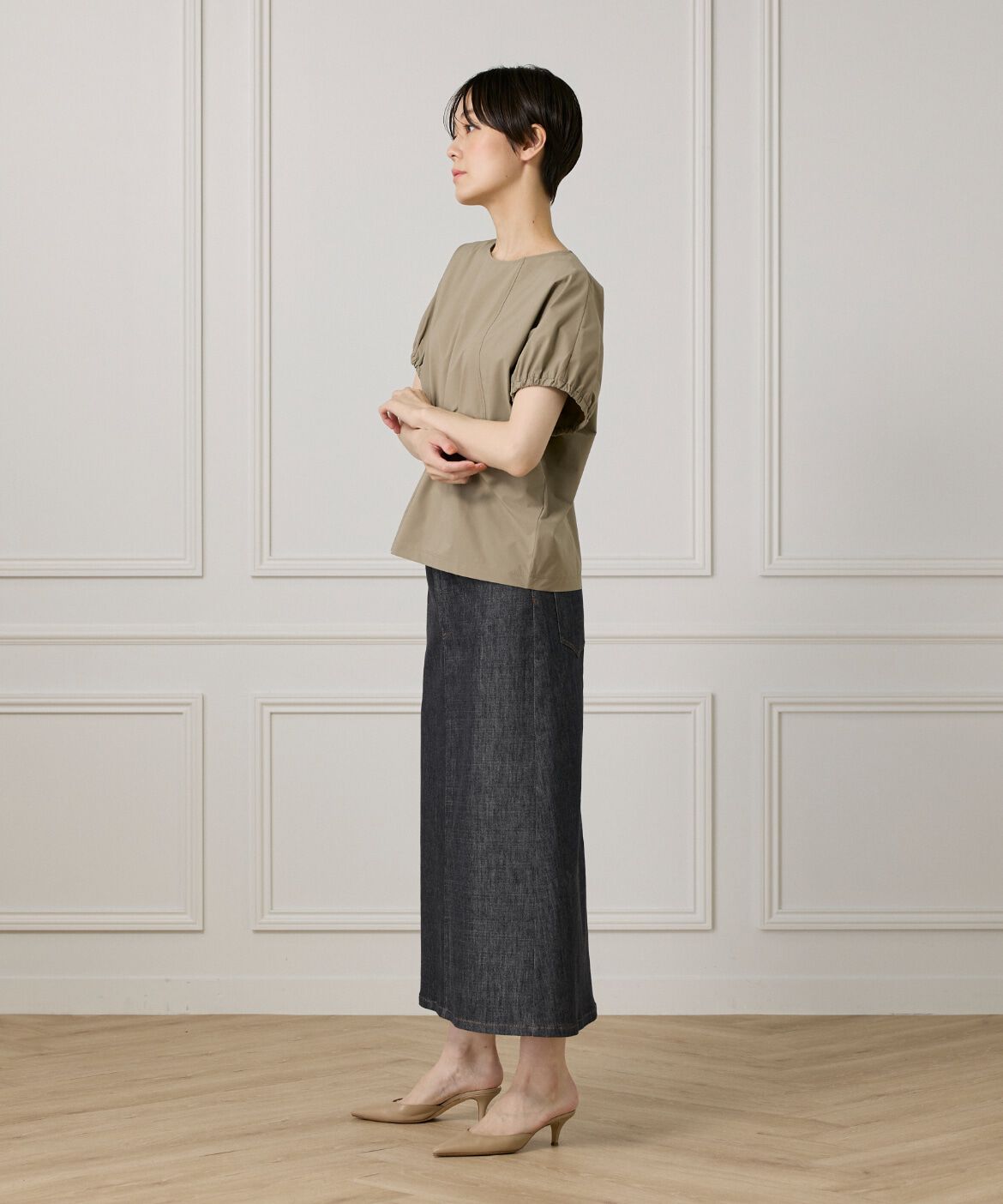 DAY by DAY it&rsquo;s international「キャザースリーブブラウス《撥水加工》」|Tシャツ・カットソー|