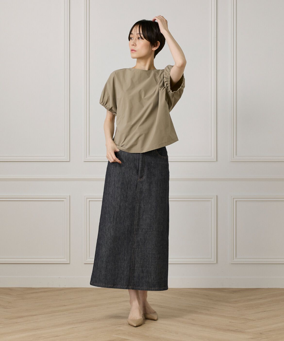 DAY by DAY it&rsquo;s international「キャザースリーブブラウス《撥水加工》」|Tシャツ・カットソー|