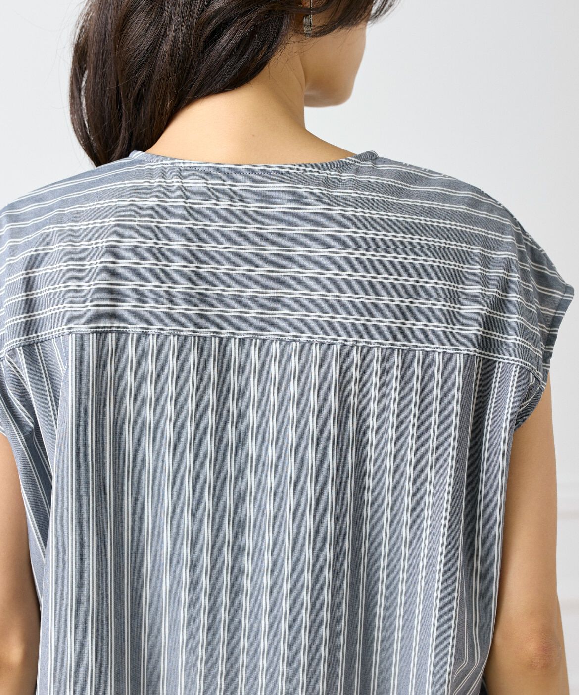 INED「ストライプスキッパーデザイントップス」|Tシャツ・カットソー|