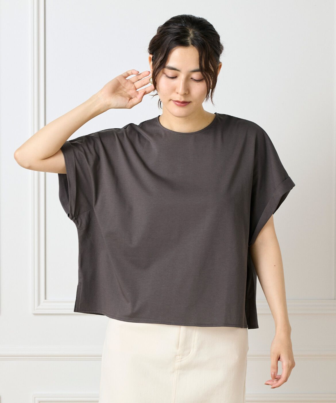 DAY by DAY it&rsquo;s international「ボクシーカットソープルオーバー」|Tシャツ・カットソー|ダークブラウ 4